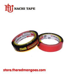 Nachi Cloth Premium Tape Lakban Kain 23mm x 12m Red