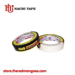 Nachi Cloth Premium Tape Lakban Kain 23mm x 12m White